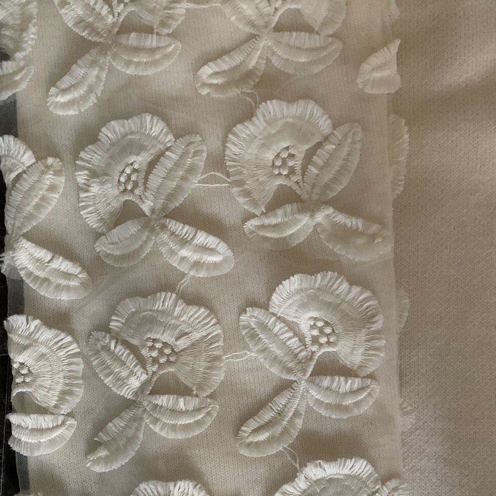 Amaryllis Ivory Floral Sleeve Sweater - Picture 2 of 6